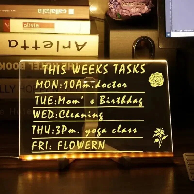 Weekly tasks list